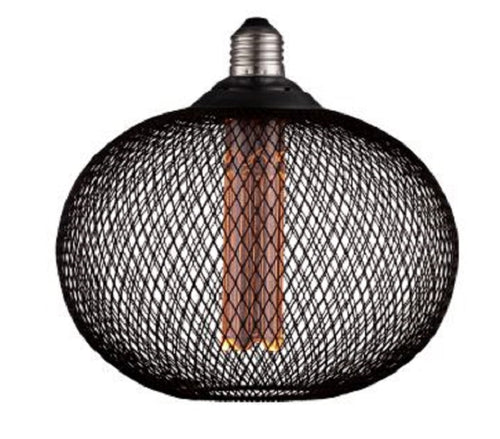 Ampoule LED Filaire E27 2.5W Verre Noir & Doré 1800K Lumière Extra Chaude Vintage Décorative