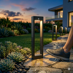 Lampe de jardin solaire LED Rio 1W sur pied 60 cm avec détecteur de mouvement PIR